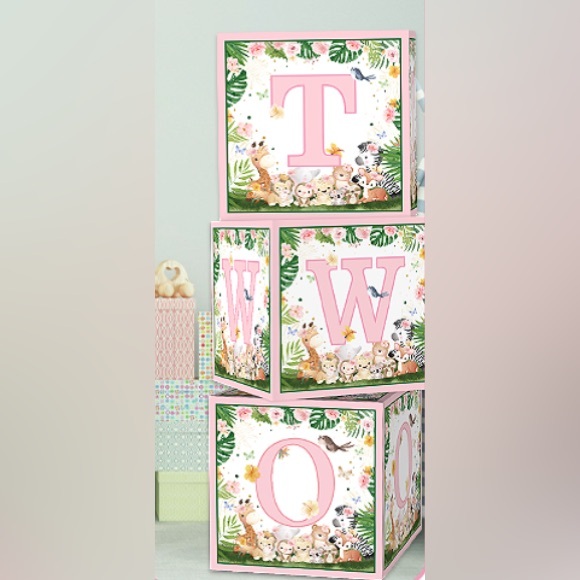 Two Wild Birthday Boxes decoration - Picture 1 of 3